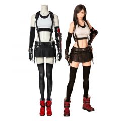 Game Final Fantasy VII Remake FF7 Tifa Lockhart Outfits Cosplay Costume