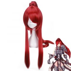 Anime Fairy Tail Erza Scarlet Red Long Cosplay Wigs