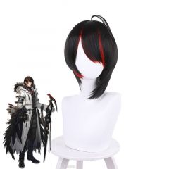 Game Arknights Gnosis Black Mixed Red Cosplay Wigs