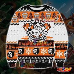 Crash Bandicoot 3D Print Ugly Christmas Sweatshirt