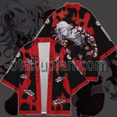 Demon Slayer Muzan Kibutsuji Red Kimono Anime Cosplay Jacket
