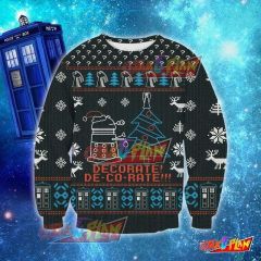 Doctor Who 3D Print Ugly Christmas Sweatshirt