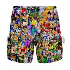 Dragon Ball Z All Characters Gym Shorts