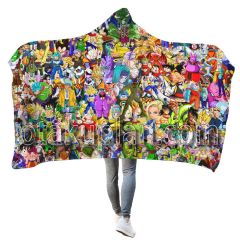 Dragon Ball Z All Characters Hooded Blanket