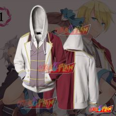My Next Life as a Villainess All Routes Lead to Doom! Stuart Gerald Cosplay Zip Up Hoodie