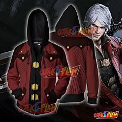 Dante Devil May Cry Hoodie Cosplay Jacket Zip Up