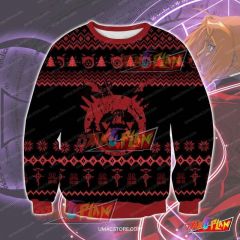 Fullmetal Alchemist 3D Print Ugly Christmas Sweatshirt