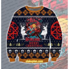 Fullmetal Alchemist 3D Printed Ugly Christmas Sweatshirt