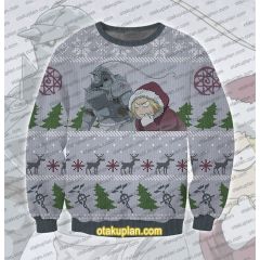 Fullmetal Alchemist Christmas Snow 3D Printed Ugly Christmas Sweatshirt