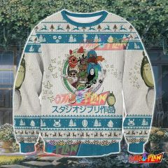 Ghibli 2310 3D Print Ugly Christmas Sweatshirt