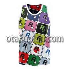 Grand Theft Auto Rockstar Different Colors Basketball Jersey