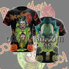 Halloween Rick and Morty Scary Clown T-shirt