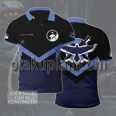 Halo Blue Team Custom Name Polo Shirt