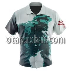 Halo Master Chief Pattern Graphic Style Button Up Hawaiian Shirt