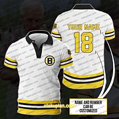 Happy Gilmore Custom Name And Number White Polo Shirt