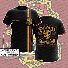 Harry Potter Gryffindor Custom Name T-shirt