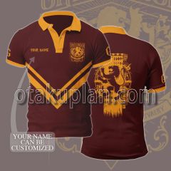 Harry Potter Gryffindor Red Custom Name Polo Shirt