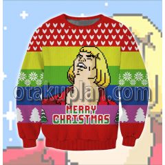 He Man Heyyeya 3D Printed Ugly Christmas Sweater