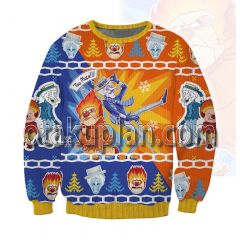 Heat Miser And Snow Miser 3d Printed Ugly Christmas Sweatshirt