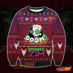 Invader Zim Doom 2509 3D Print Ugly Christmas Sweatshirt