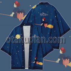 Kiki Delivery Wallpaper Blue Kimono Anime Cosplay Jacket
