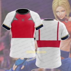 KOF The King of Fighters Blue Mary Cosplay T-shirt