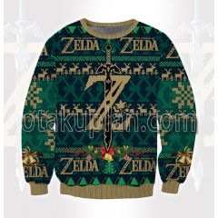 Legend Of Zelda Logo 3d Printed Ugly Christmas Sweatshirt