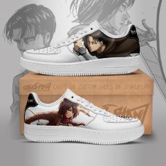 Levi and Mikasa Ackerman AOT Anime Sneakers Shoes
