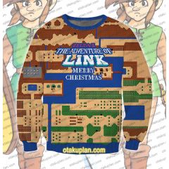 Link Adventure Legend of Zelda 3D Printed Ugly Christmas Sweatshirt