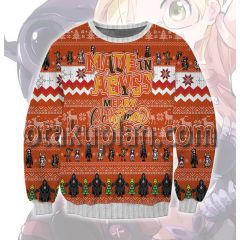 Made in Abyss Orange 3D Printed Ugly Christmas Sweatshirt