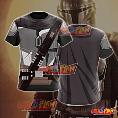 Mandalorian Silver armor Cosplay T-shirt