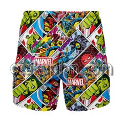 Marvel Captain America Avengers Hulk Comic Gym Shorts