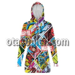Marvel Captain America Avengers Hulk Comic Hoodie Dress