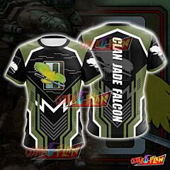 Mechwarrior Clan Jade Falcon M1 Cosplay T-shirt