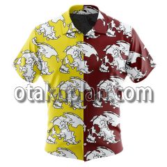 Metal Gear Solid Militaires Sans Frontieres Button Up Hawaiian Shirt