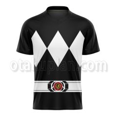 Mighty Morphin Power Rangers Black Football Jersey