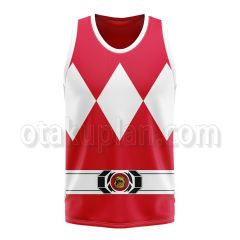 Mighty Morphin Power Rangers Red Basketball Jersey