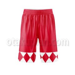 Mighty Morphin Power Rangers Red Basketball Shorts