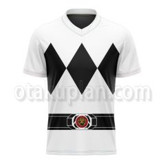 Mighty Morphin Power Rangers White Football Jersey