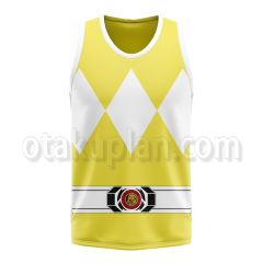 Mighty Morphin Power Rangers Yellow Basketball Jersey