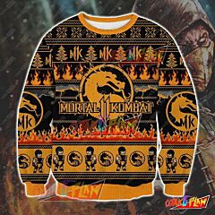 Mortal Kombat V2 1610 3D Print Ugly Christmas Sweatshirt V3