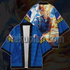 My Hero Academia Shoto Todoroki Blue Kimono Anime Cosplay Jacket