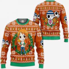 Nami Ugly Christmas Sweater One Piece Hoodie Shirt