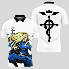 Olivier Mira Armstrong Fullmetal Alchemist Anime Polo Shirts
