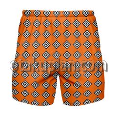 One Piece Jinbei Orange Outfit Gym Shorts