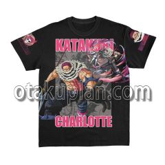 One Piece Katakuri Charlotte Pink Streetwear T-shirt