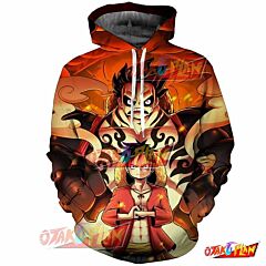 One Piece Luffy 3d hoodie