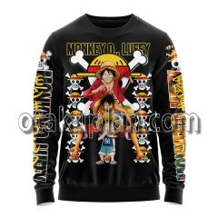 One Piece Monkey D Luffy Yellow Streetwear Sweatshirt
