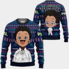 Phil Ugly Christmas Sweater The Promised Neverland Hoodie Shirt