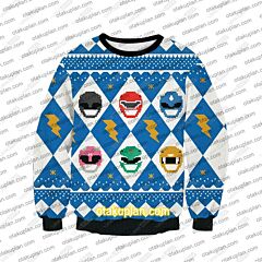 Power Rangers 2509 3D Print Ugly Christmas Sweatshirt V6